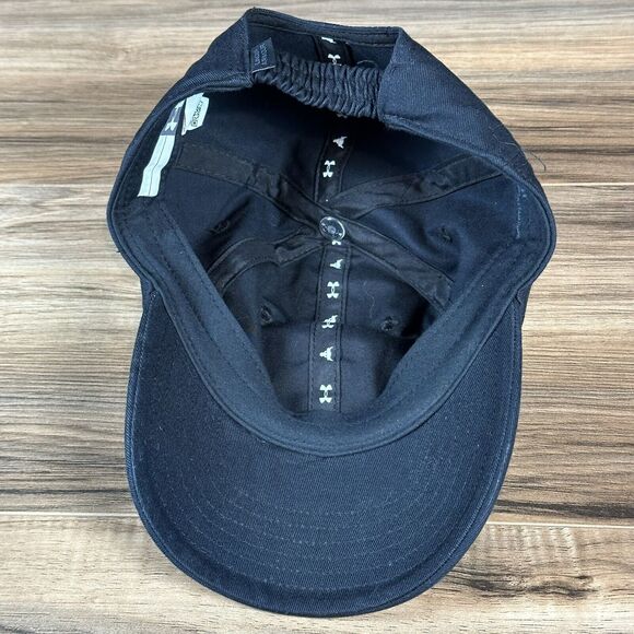 UNDER ARMOUR PROJECT HAT CAP ROCK YOUTH‎ KIDS BOYS BLACK STRETCH OSFM - Picture 5 of 7